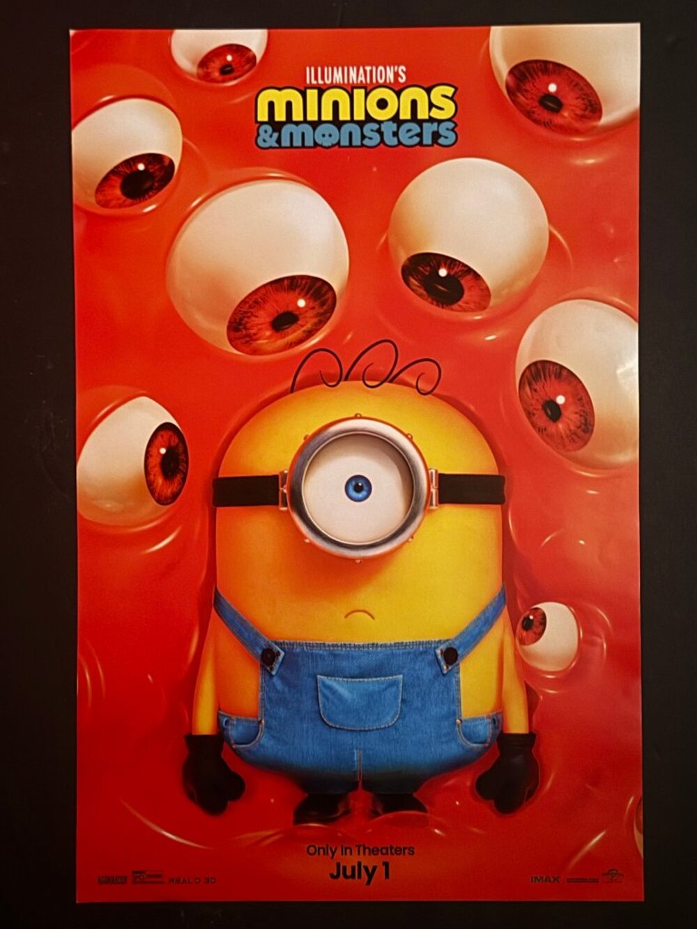Minions & Monsters Mini Movie Poster July 1 Release 11x17